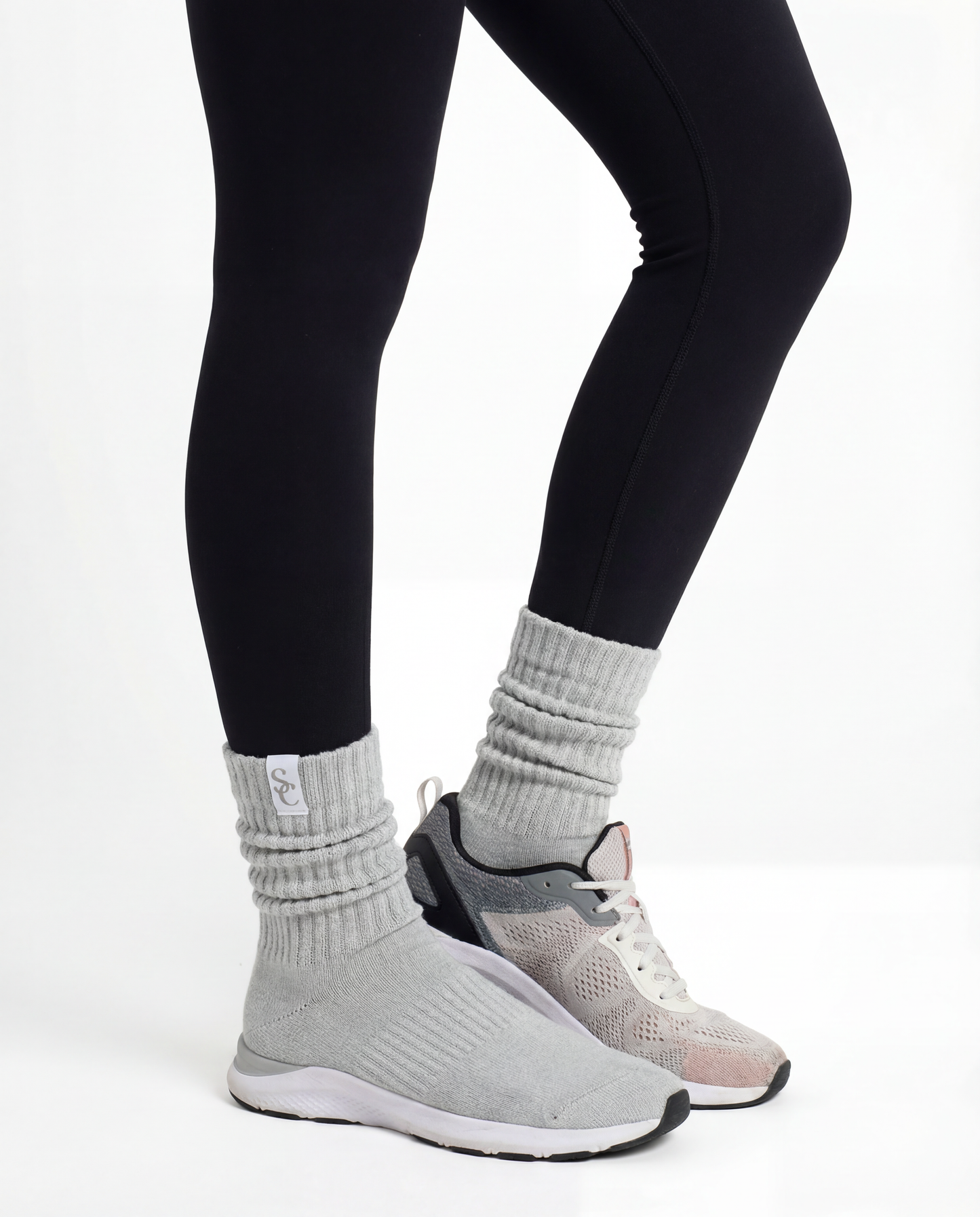 Gray Slouch Socks