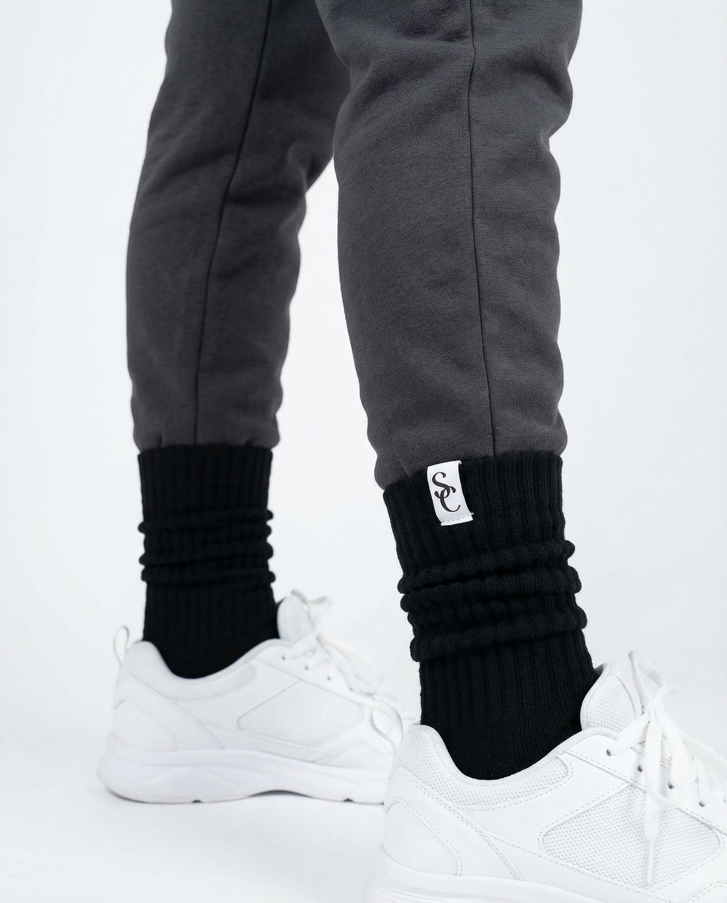 Black Slouch Socks