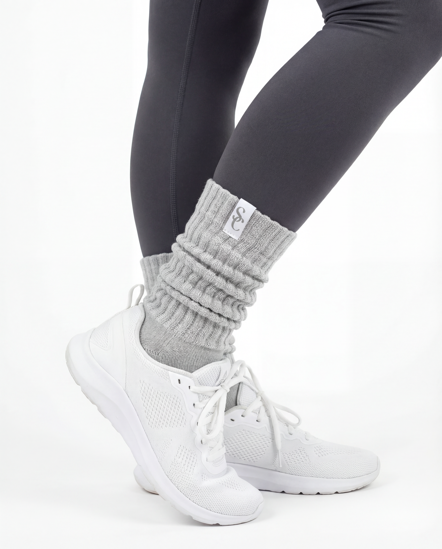 Gray Slouch Socks