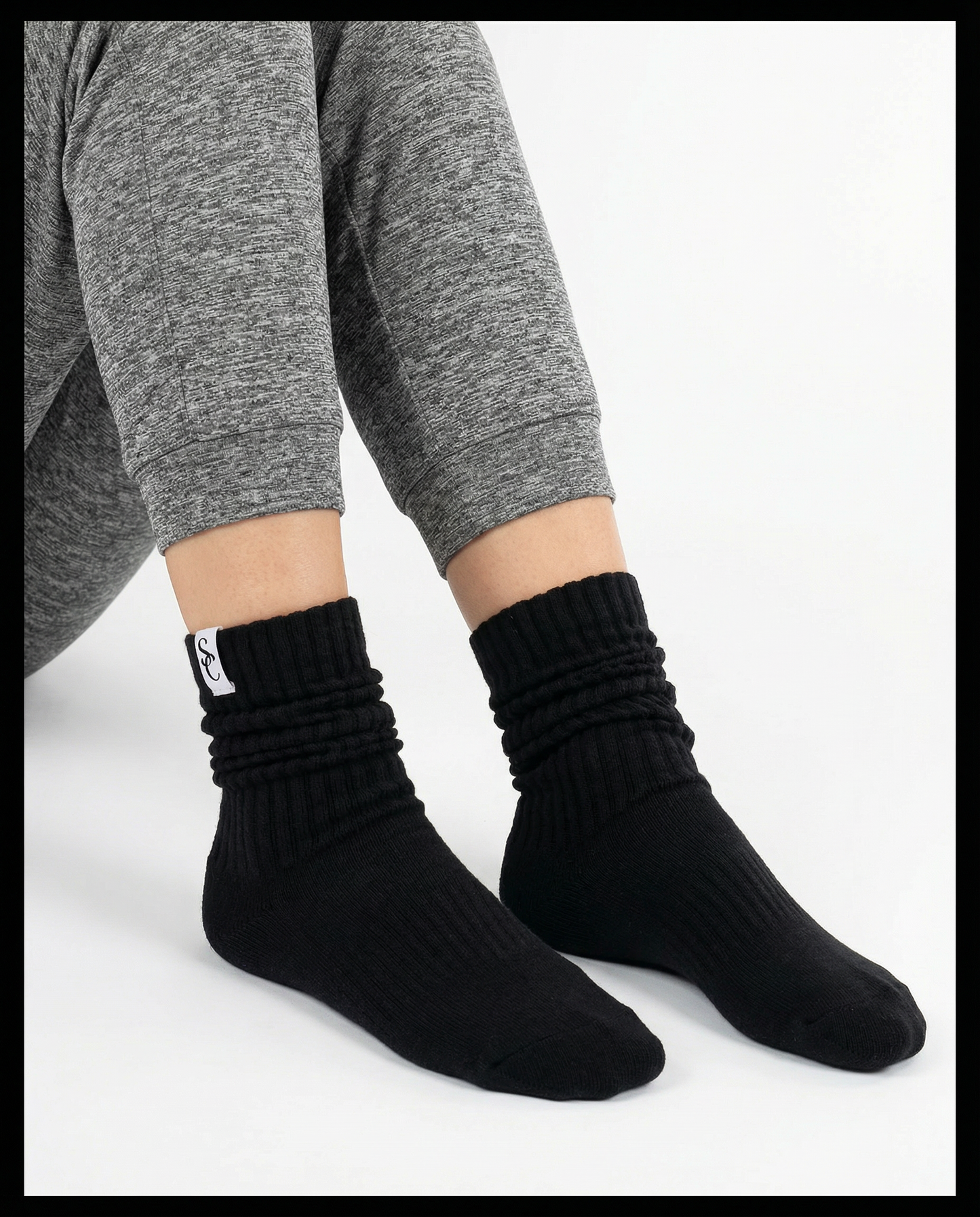 Black Slouch Socks